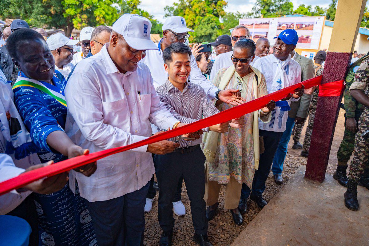 UNDP, Central African Republic Inaugurate Rebuilt Infrastructure