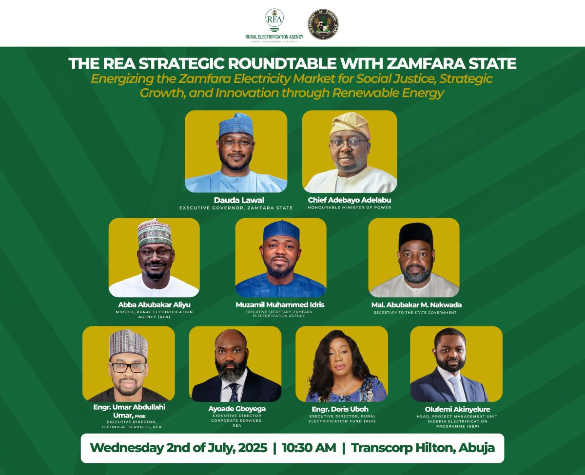 REA and Zamfara State to Host Strategic Roundtable to Unlock Electricity Market Potential